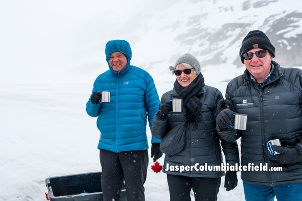 Warm Up with Tea on the Columbia Icefield Fat Truck Ice Odyssey